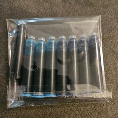 8 Kaweco International Short Fountain Pen refills midnight blue paradise & black