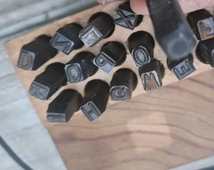 Vintage Young Bros Steel Stamp Set 1/4″ Letters Heavy Duty Metal Tool USA