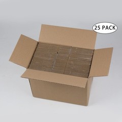 White Shipping Boxes 6x4x4 Inches Small Corrugated Cardboard Boxes, 25 Pack