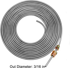 25 Ft of 3/16” Double Walled Brake Line Tubing Kit – Zinc-Coated 3/16 Steel Tub