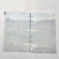 1 Undated Month Generic Calendar Franklin Covey Compact Size Pages Refill Paper