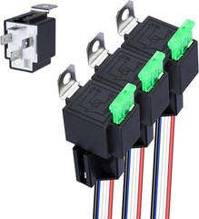 3 PCS 4-Pin 12V Fuse Relay Switch Harness Set, 12V Relay with Harness, 30A SP…