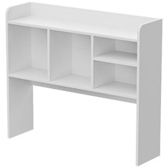 Desktop Bookshelf Countertop Storage Hutch w/ 5 Shelves for Computer Desk White