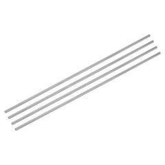 4Pcs Titanium Round Rod 0.06″ Dia(1.5mm) 8″ Length TC4 Titanium Solid Bar