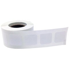 Square Shaped Stickers | 0.75″ Inch Wide | 500 Pack | Pick One Color
