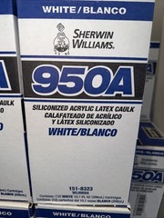Sherwin Williams 950A Siliconized Acrylic Latex Caulk White 151-8323