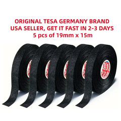 5 x Tesa Original Isoband 51608 25m X 19mm Adhesive Wiring Loom Cloth Tape NEW