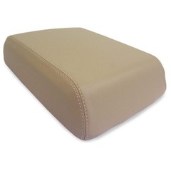 Beige Synthetic Leather Console Armrest Cover F250 99-09 Lobo 99-01 F25-9910