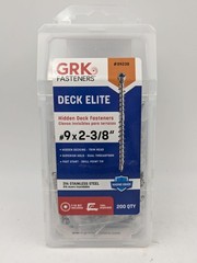 GRK 39238 AnglePro Hidden Deck Fastener SS #9 x 2-3/8″ 200 Ct With T-15 Torx Bit