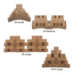UBMOVE 10 Room Basic Kit 128 Moving Boxes and Packing Materials