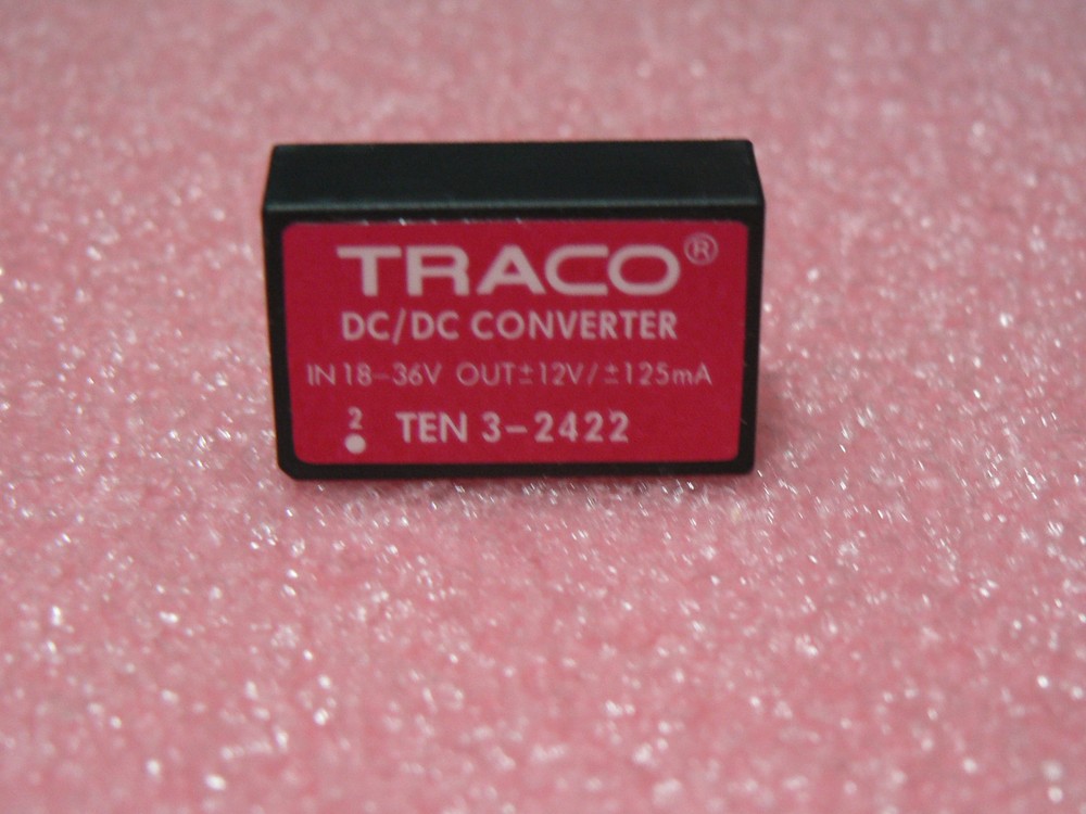 TRACO POWER TEN 3-2422 DC/DC CONVERTER 18-36V IN ±12V / ±125mA OUT “US SELLER”