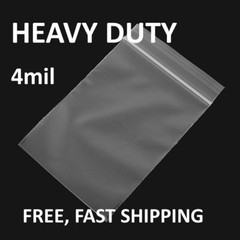 14″x20″ CLEAR 4MIL ZIP SEAL TOP LOCK BAGS POLY PLASTIC RECLOSABLE ZIPPER BAGGIES