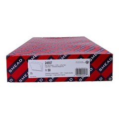 Smead White File Folders Legal Size End Tab w/ Extended Straight Cut Tab 50/Box
