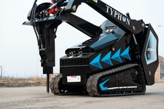 TYPHON STOMP X1300 &STOMP 509 Mini Skid Steer Hydraulic Rock & Concrete Breaker