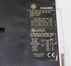 General Electric CL06A300M Motor Contactor 80A 3P 600V Module GE Unit Made Spain