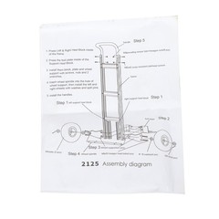 Aluminum 500Lbs Hand Truck Magliner Trolley Dolly Diecast Nose Plate 14″×7-1/2″