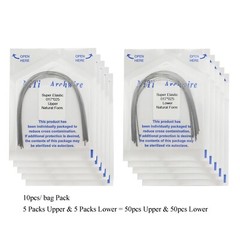 100pc Dental Orthodontic Arch Wires Niti Rectangular Round Natural 1622 012 016