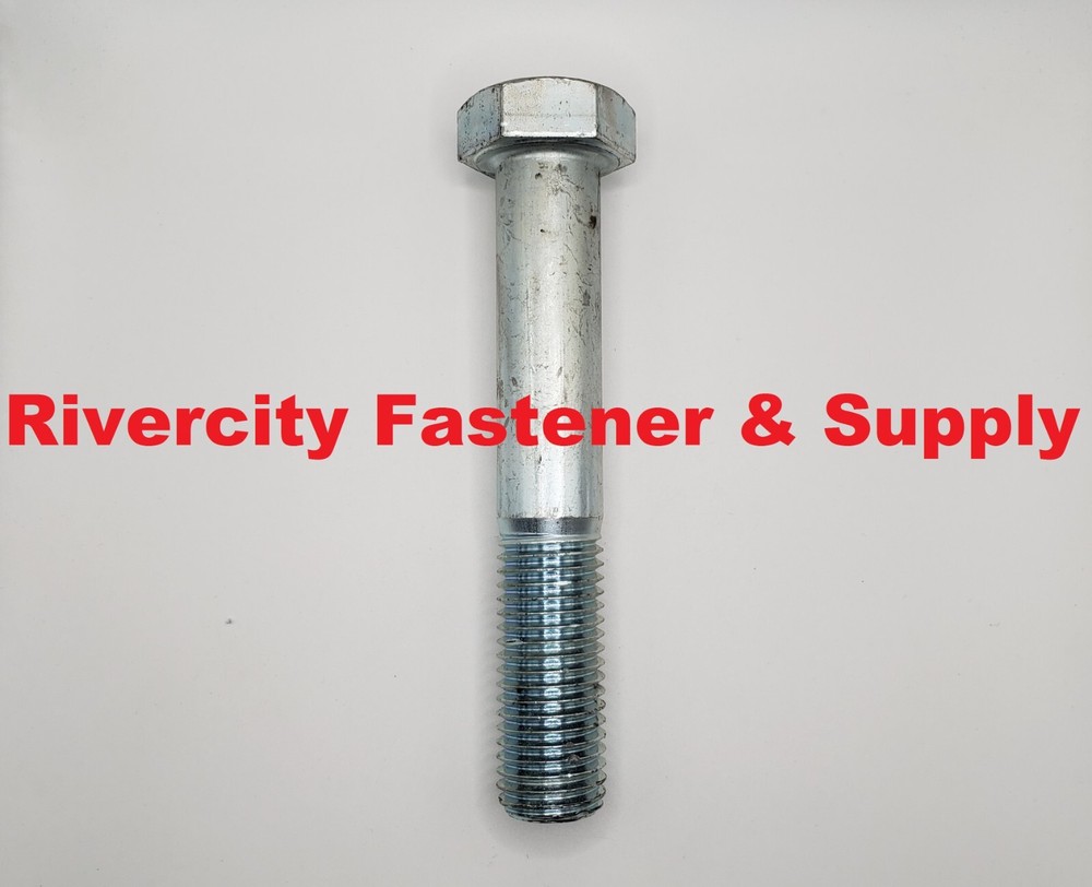 (5) 7/8-9×6 Hex Head Cap Screws Grade 5 Steel 7/8x9x6 Bolts 7/8×6