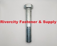 (5) 7/8-9×6 Hex Head Cap Screws Grade 5 Steel 7/8x9x6 Bolts 7/8×6