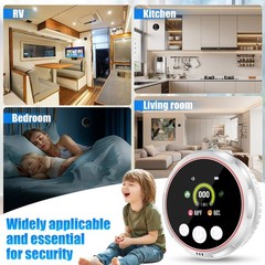 5-in-1 CO, Smoke & Gas Detector, Plug-in with Battery Backup for Home and Travel