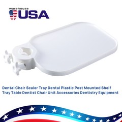 Dental Universal Utility Tray Plastic Post Mounted Tray Table Unit Chair Supply
