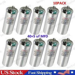 40+5 40/5 uF MFD 370-440V AC High Quality Motor Dual Run Capacitor CBB65-R (10x)