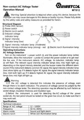 MUSTOOL MT812 Multifunctional AC 12-1000V Non Contact Voltage Detector Test Pen
