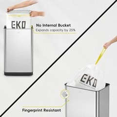EKO Mirage-T 50L Touchless Motion Sensor Trash Can Stainless