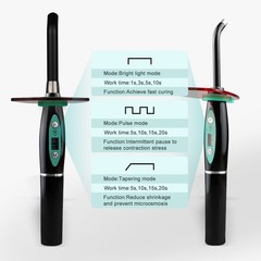 Dental Wireless Cordless LED Cure Curing Light Lamp 2000mw 5W Tool Resin Cure US