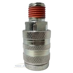 4 PC Industrial M style Air Compressor Quick Connect Coupler 1/4″ NPT Male Steel