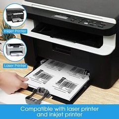 3-1/3″ x 4″ Mailing Shipping Labels 6 Per Sheet For InkJet & Laser Printer 6 UP