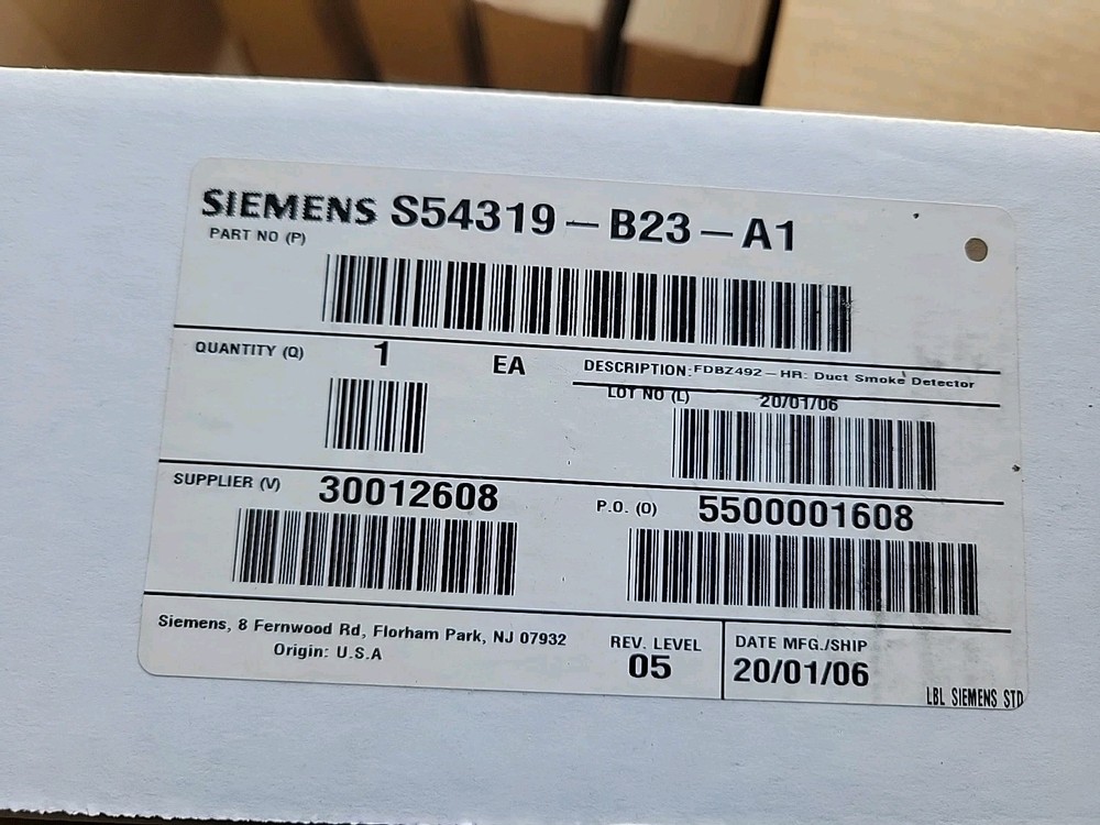 Siemens FDBZ492-HR (S54319-B23-A1)