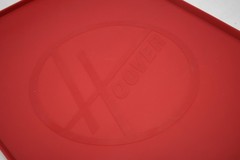 Hoover Silicone Vacuum Mat Tray Flexible Utility Pad 15×19 Inch Red New