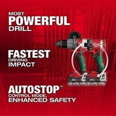 Milwaukee M18 FUEL 18V Lithium-Ion Brushless Cordless Kit w/ 2x 5.0 Ah Batteries