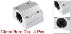 4pack SCS10UU Linear Ball Bearing Slide Block Units 10mm Bore Dia