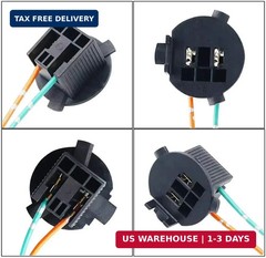 iJDMTOY One Pair OE-Spec H7 Bulb Socket Retainer Holder Adapters Compatible With