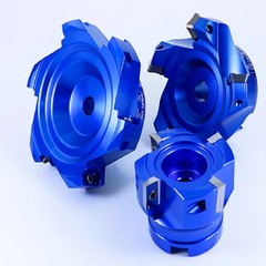 400R KM12 High-Gloss Fast Feed Flying Cutter Head 45° Angle Multi-Edge Milling