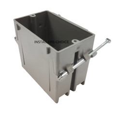 10 pcs 1-Gang 20 Cu In New Work ETL Nail on Electrical Switch & Outlet Box Gray