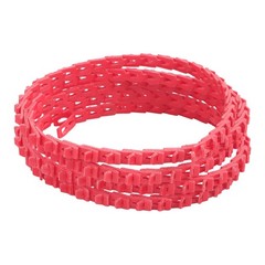 10FT Power Twist Red V Belt,1/2-Inch x 10 Feet Type A , Adjustable Link Belt