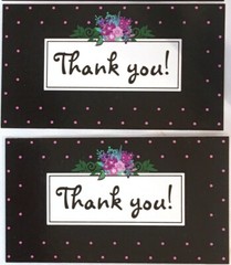 Thank You Business Cards for Small Business Variety Pack Flowers