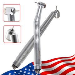 Dental 45° Angle / High Speed Handpiece Turbine Push Button IN USA