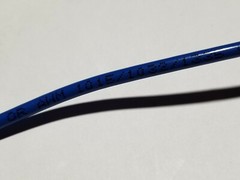 Carol 76812 #14awg Stranded Bare Copper PVC Hook Up Wire AWM MTW Blue /50ft