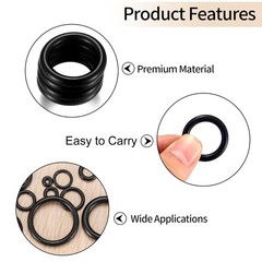360 Pcs EPDM O Rings Assortment – 24 Sizes for Plumbing and Automotive
