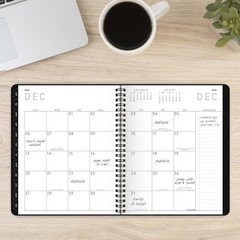 2026 Planner, Weekly & Monthly, 7″ x 8.75″, Medium, Contemporary Lite, Black …
