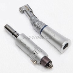 NSK Style Dental Low Speed Contra Angle Handpiece Latch + E-type Air Motor 4Hole