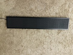 Programmable LED Scrolling Illuminated Sign Panel, Multicolor Display, Black