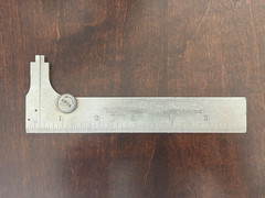 STARRETT No. 1025 6 Inch Size Stainless Steel Pocket Slide Caliper Made In USA