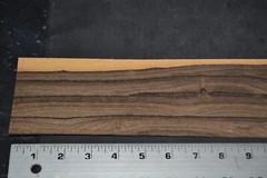 Ziricote Wood Veneer Sheet 3 x 45 inches 1/42nd 35137-39