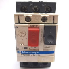 Telemecanique GV2ME32/24-32A Manual Motor Starter Circuit Breaker, 3-Pole