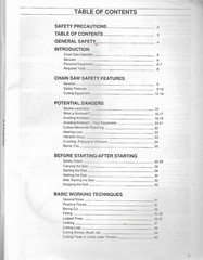 CHAIN SAW OPERATOR’S SAFETY MANUAL POTENTIAL DANGERS WORKING TECHNIQUES 40 pages